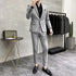 Men's Two-Piece Wedding Suit Business Casual Ensemble with Trousers