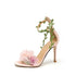 Elegant Floral Lace-Up Sandals for Special Occasions