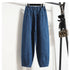 Women Casual Jeans Korean Style Streetwear Loose High Waist Denim Pants