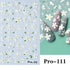 3D Nail Art Stickers with Daisy, Cherry Blossom, Petals, Leaves, and Butterflies for Spring and Summer Manicure Decoration Tips - Slider Style Nail Polish Accessories