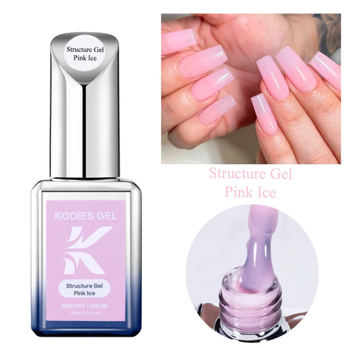 Vibrant Semi-Permanent UV Rubber Base Gel Nail Polish for Stunning Nail Art - Long Lasting 2-in-1 Structure for Easy Application and Soak Off Manicure