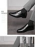 Elegant Men's Black Patent Leather Oxford Loafers for Weddings, Office & Career - Stylish Formal Dress Shoes with Slip-On Design and Pointed Toe