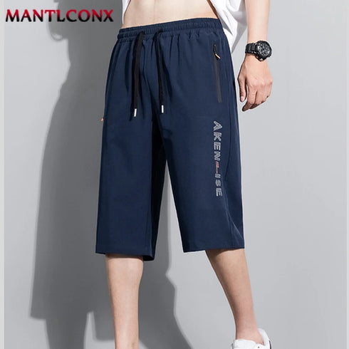 Fashion Sports Shorts Men Elastic Waist Breathable Quick Dry Bottom
