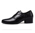 Leather Men Dress Shoes Elevator Business Oxford Footwear for Wedding and Office