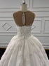 Eslieb Custom Made Wedding Dress Lace Beads Ball Gown
