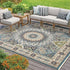 Retro Persian Carpet Large Area Outdoor Balcony Mat for Living Room and Bedroom Decor