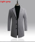 Men's Slim Fit Trench Coat for Fall and Winter - Stylish Woolen Blended Outwear for Business Casual and Travel