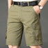 Khaki Half Men's Cargo Shorts Bermuda Designer Jogger Pants