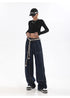 Womens Baggy Denim Jeans - High Waist Straight Leg Streetwear Trousers for Effortless Fall Outfits with Jeans, Perfect for Any Season