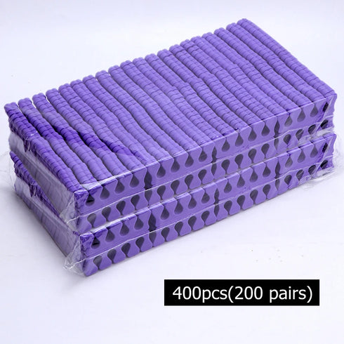 Ultimate Nail Art Foam Toe Separators for Manicure and Pedicure - Soft Sponge Finger Coating Tools in Bulk (100/200/400 Pieces)