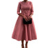 Elegant Women Party Dresses A Line with Waist Belt for Classy Office and Wedding Guests