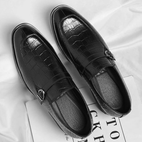 Leather Breathable Men's Casual Shoes Slip-On Loafers for Spring and Autumn