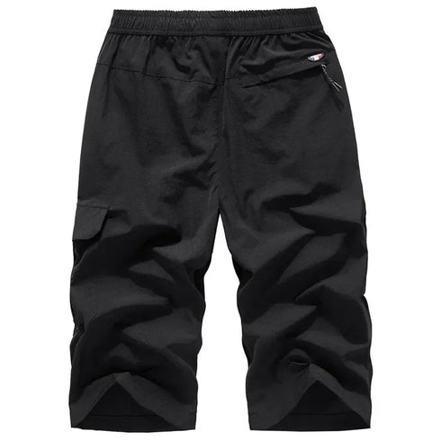 Men's Summer Quick Dry 3/4 Pants Lightweight Capri Shorts for Hiking Fishing Travel Casual Gym