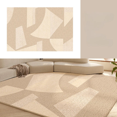 Cream Style Large Area Rug Fluffy Soft Carpet for Bedroom and Living Room Decoration