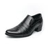 Leather Men's Elevator Oxford Dress Shoes for Wedding and Business Occasions