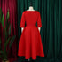 Elegant Women Party Dresses A Line with Waist Belt for Classy Office and Wedding Guests
