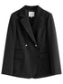 Elegant Women's Blazer Suit Jacket Set for Office Ladies - Formal Vest and Skirt Ensemble for Spring/Summer 24FS11075