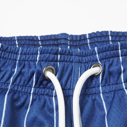 Striped Pattern Casual Shorts for Men's Fitness and Basketball