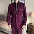 Fashion Business Casual Suit Set for Men with Vest and Trousers for Wedding