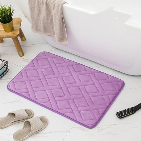 Soft Step Premium Memory Foam Bathroom Rug Absorbent Non Slip Machine Washable Quick Dry Bath Mat