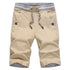 Linen Mens Shorts Casual Bermuda Beach Shorts for Men