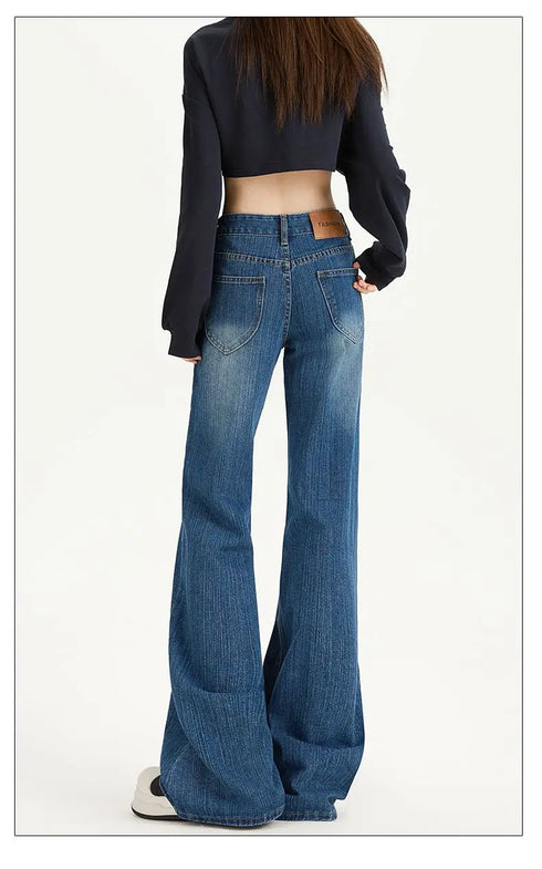 Baggy Jeans For Women Retro Denim Pants High Waist Vintage Streetwear Style Casual Everyday Wear