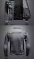 Men's Casual Vintage Denim Biker Jacket for Riding, Stylish High Street Outerwear with Buttoned Lapel and Comfortable Fit for Everyday Wear