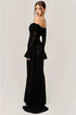 Mozision Lace Off-shoulder Sexy Maxi Dress Elegant Evening Dress