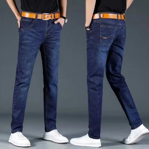 Men's Jeans Spring Straight Leg Casual Comfortable Work Pants