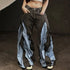 Baggy Cargo Jeans For Women With Distinctive Stitching And Washed Denim Look For Streetwear And Hip Hop Style