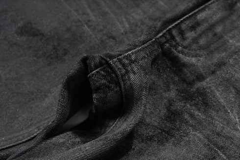 High Street Baggy Flare Jeans for Men Y2k Denim Trousers