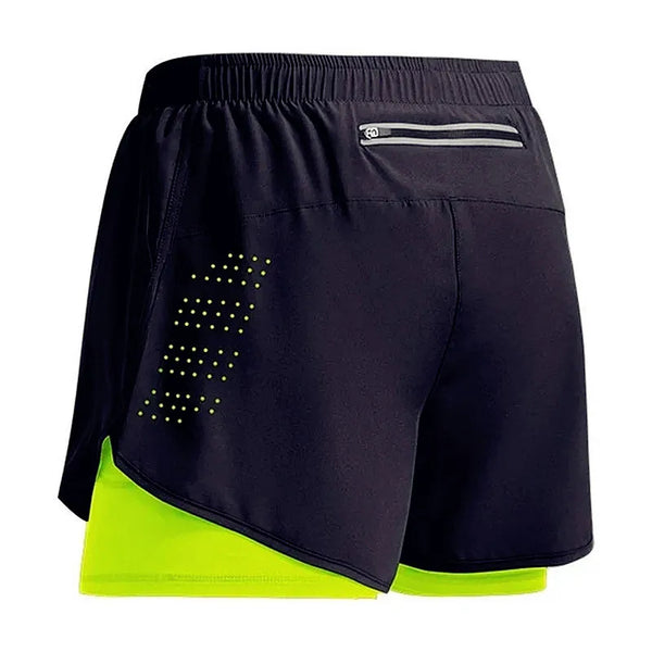 Men's Fitness Training Shorts 2 In 1 Quick Dry Outdoor Sportswear