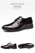 Luxury Floral Pattern Leather Oxford Dress Shoes for Men - Stylish Formal Footwear for Office, Weddings, and Career Events