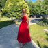 Suninheart Summer Strapless Fit and Flare Party Dress