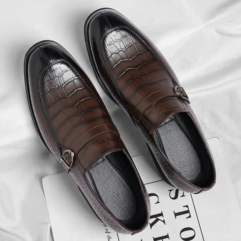 Leather Breathable Men's Casual Shoes Slip-On Loafers for Spring and Autumn