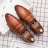 Stylish Italian Leather Penny Loafers for Men - Classic Dress Shoes for Weddings and Formal Events, Available in Big Sizes 38-48