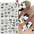 Animal Print Water Nail Decals - Cow and Leopard Designs for Stunning Winter Manicure - 12 Unique Patterns for Creative Nail Art