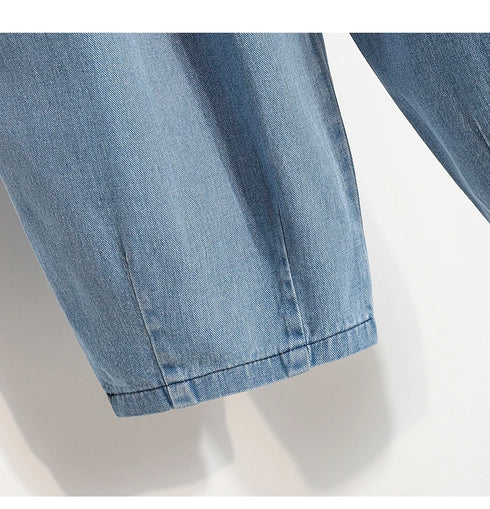 Women Casual Jeans Korean Style Streetwear Loose High Waist Denim Pants