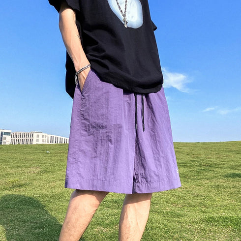 Men's Shorts Pants Summer Casual Drawstring Baggy Trousers