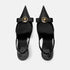 French Temperament Bow Pointed Toe Thin Heels For Women
