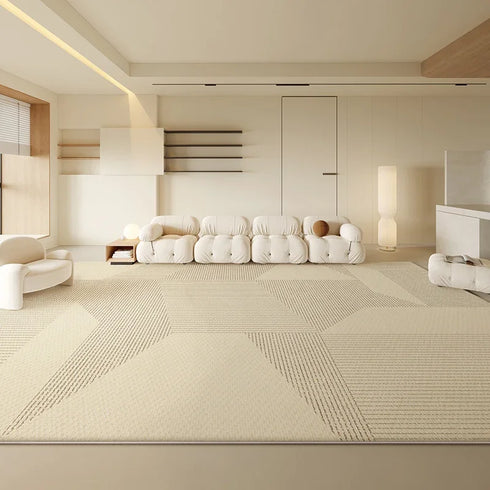 Large Size Geometric Living Room Carpet Luxury Home Decoration Rug Easy To Clean Non-Slip Bedroom Mat