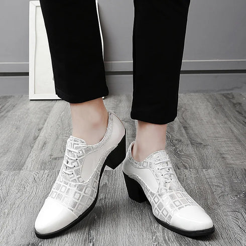 Men's Formal Leather Oxfords Dress Shoes for Business and Wedding Events