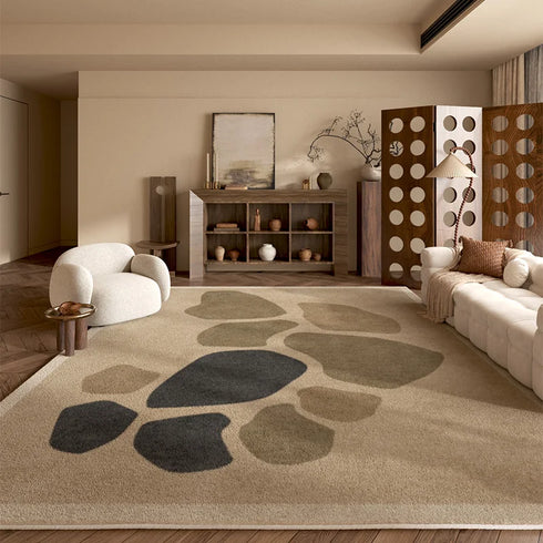 Retro Style Plush Carpet Large Area Rug for Living Room and Bedroom Fluffy Soft Lounge Mat