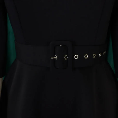 Elegant Women Party Dresses A Line with Waist Belt for Classy Office and Wedding Guests