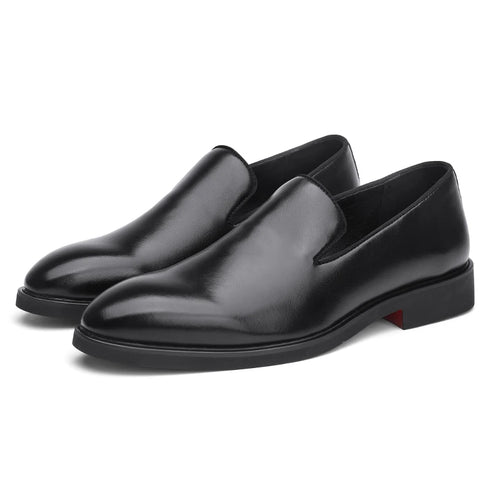 Business Formal Slip-On Leather Shoes for Men Dress Fashion Oxford Moccasins