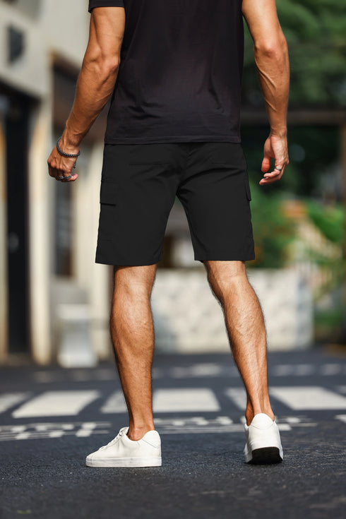 Men's Plain Casual Comfy Cargo Shorts for Summer Clothing