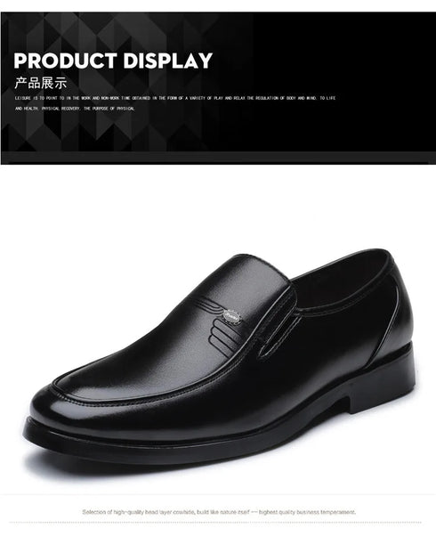 Men's Leather Formal Business Shoes for Casual Work and Comfort