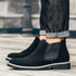 Casual Men's Chelsea Boots - Stylish Slip-On Cow Suede Leather Footwear for Everyday Wear