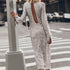 Elegant Sequins Glitter Party Dress For Formal Occasion Women