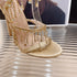 Elegant Crystal Tassel Stiletto Sandals Women Heels